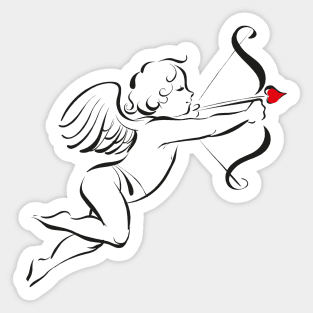 Valentine's Day - Angel Sticker